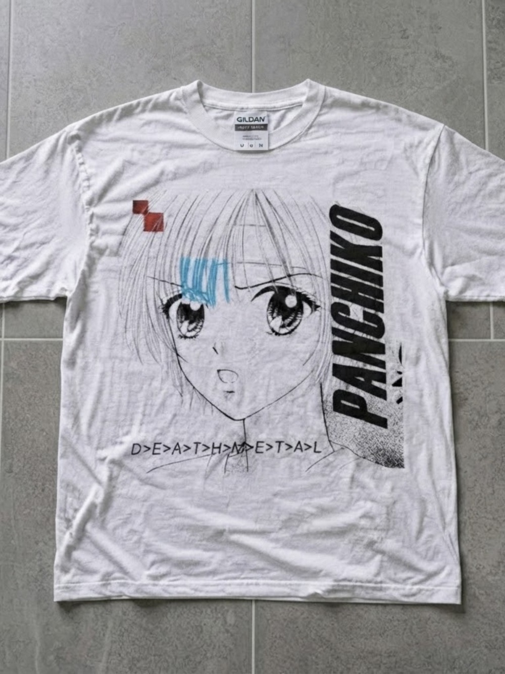 Gildan Unisex’s White Panchiko Graphic Tee
